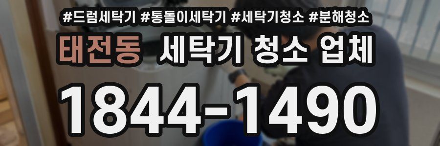 태전동 세탁기 청소 업체