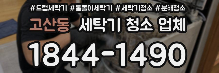 고산동 세탁기 청소 업체