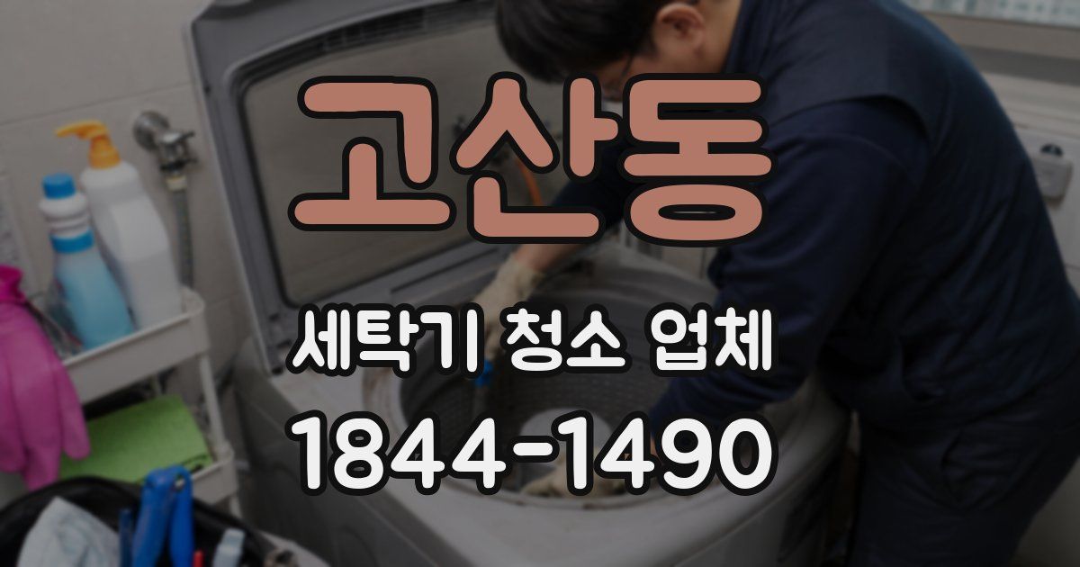 고산동 세탁기 청소 업체