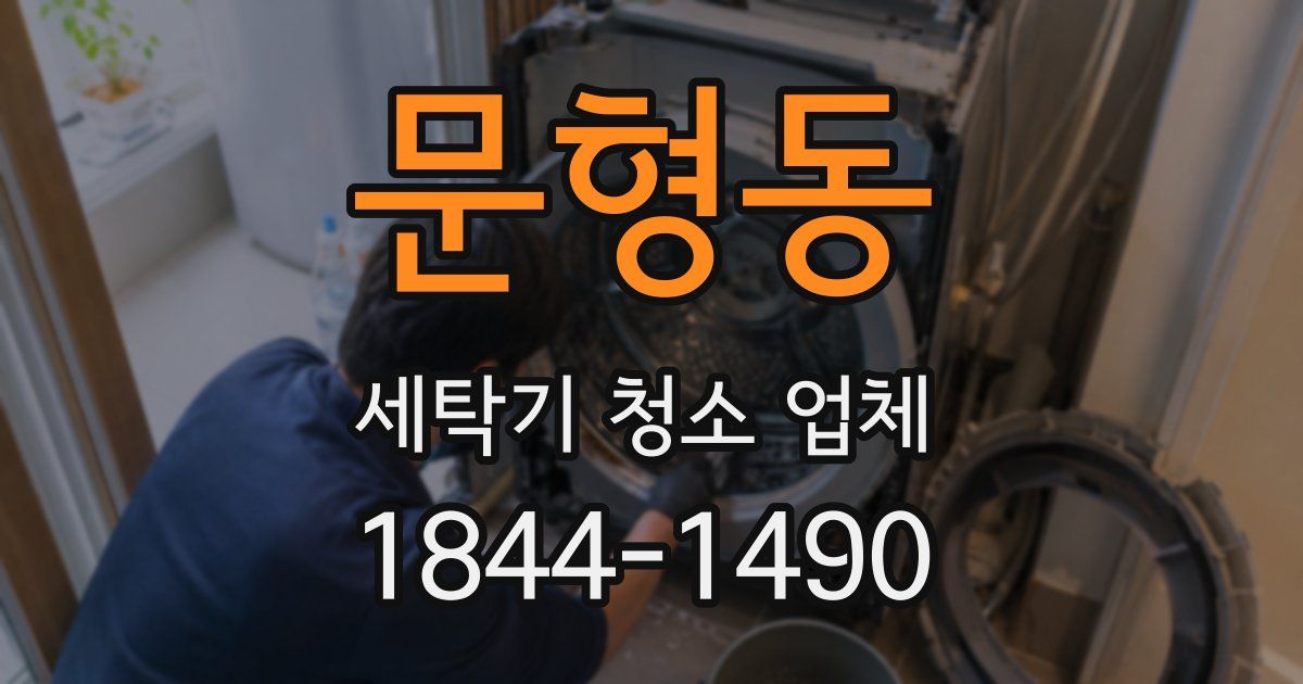 문형동 세탁기 청소 업체