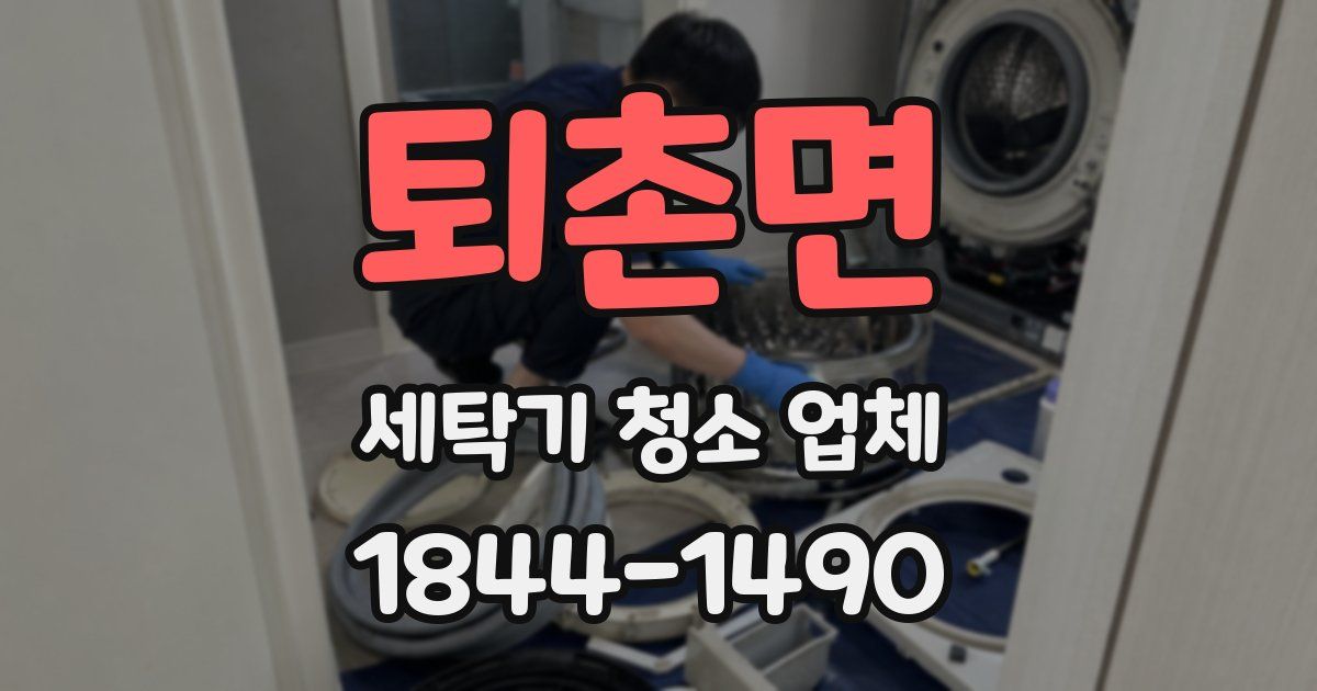 퇴촌면 세탁기 청소 업체