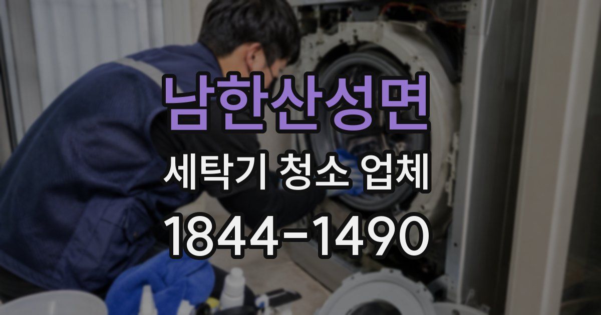 남한산성면 세탁기 청소 업체