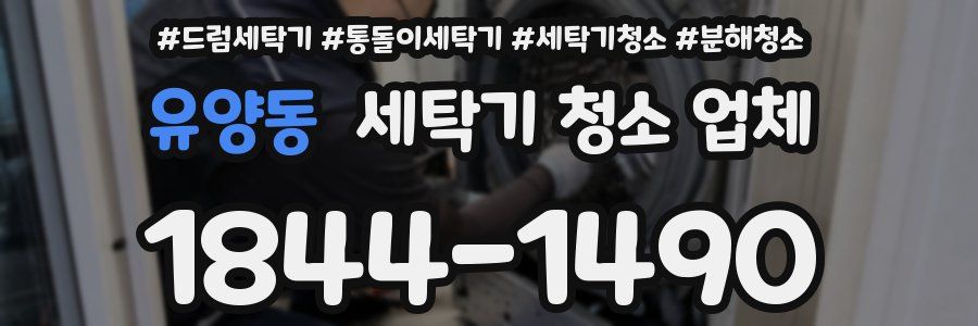 유양동 세탁기 청소 업체