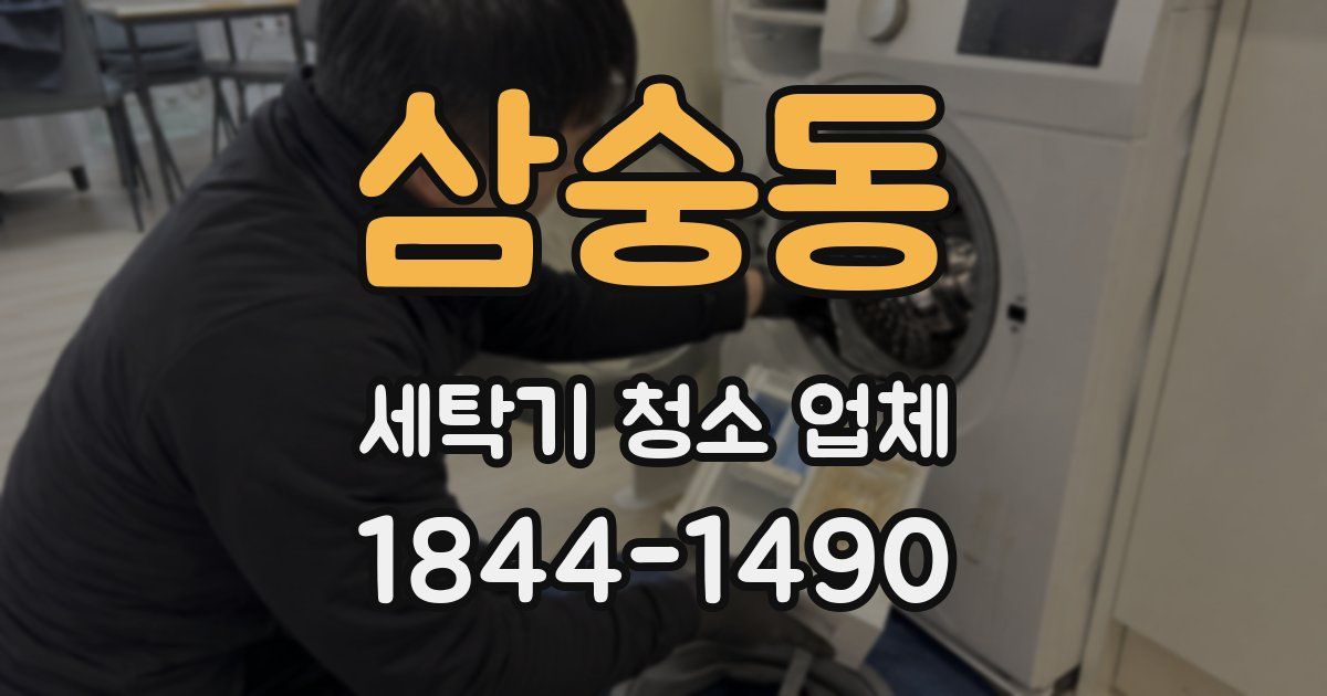 삼숭동 세탁기 청소 업체