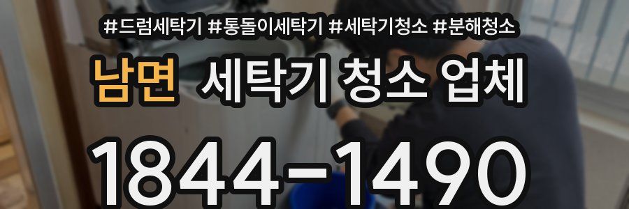남면 세탁기 청소 업체