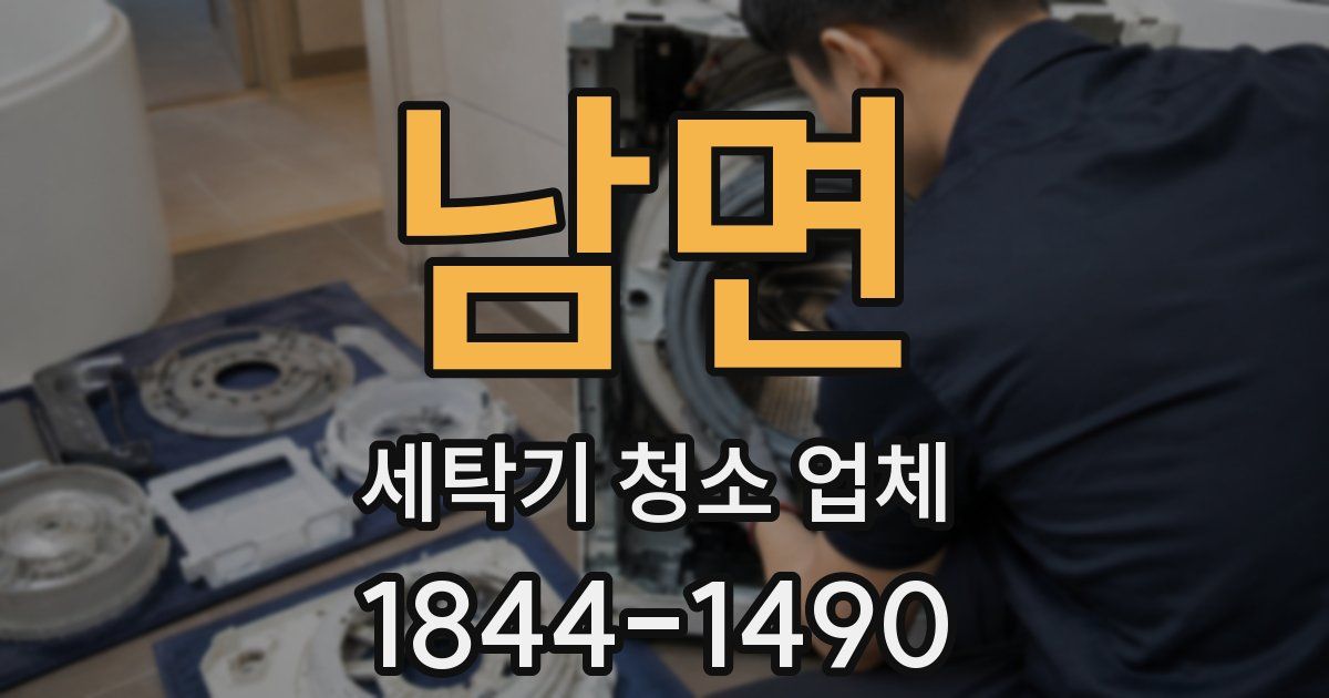 남면 세탁기 청소 업체