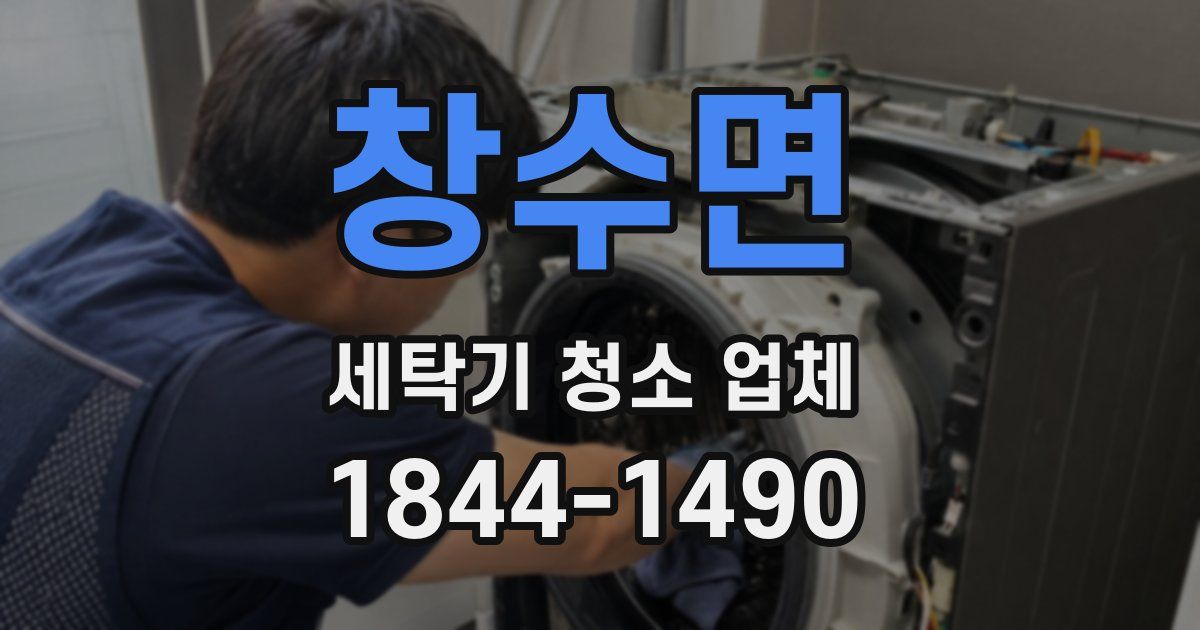 창수면 세탁기 청소 업체