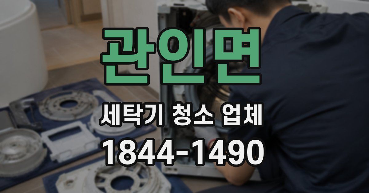 관인면 세탁기 청소 업체