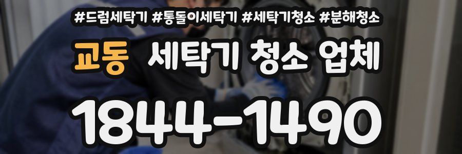 교동 세탁기 청소 업체