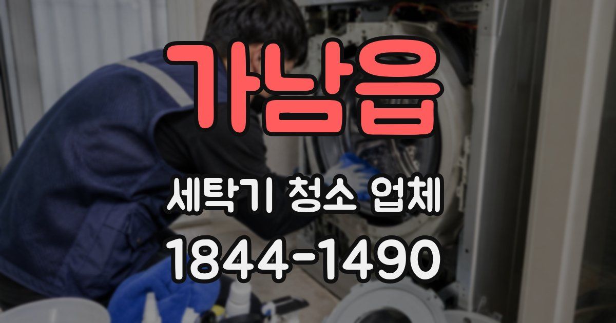 가남읍 세탁기 청소 업체