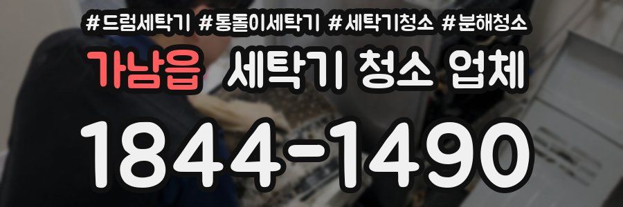 가남읍 세탁기 청소 업체