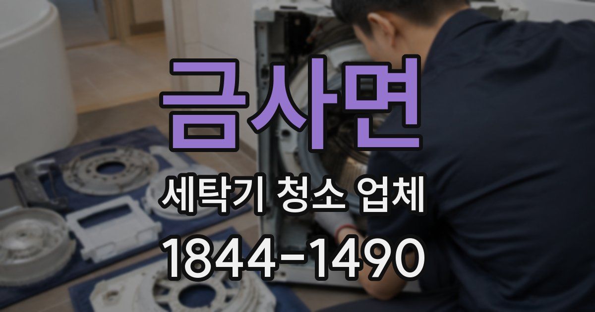 금사면 세탁기 청소 업체