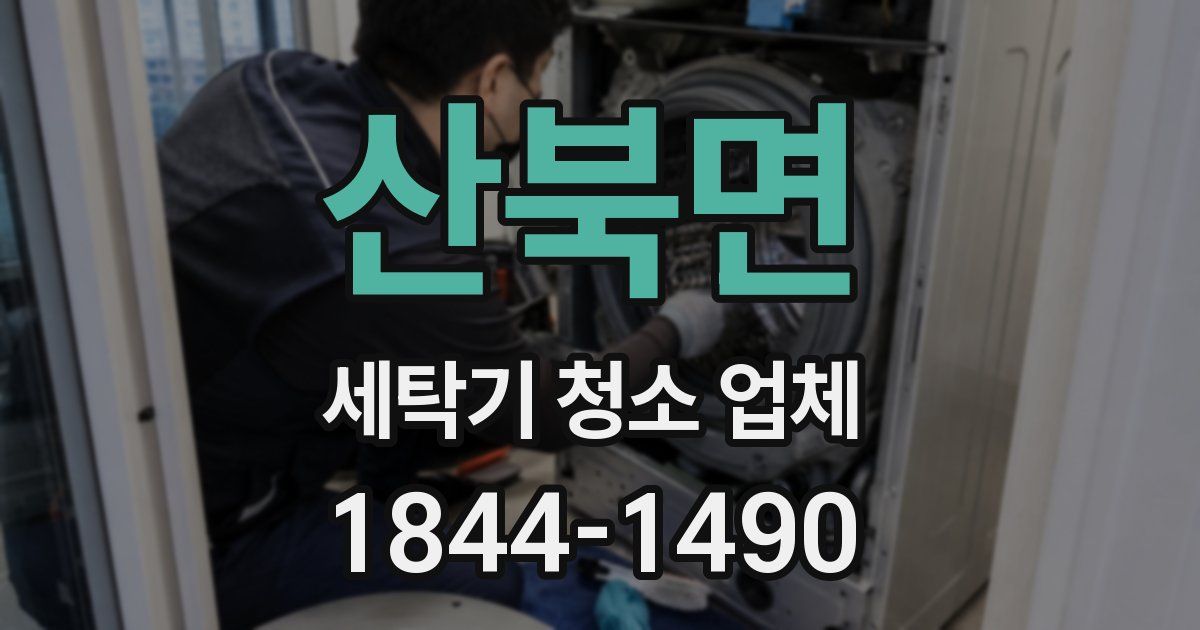 산북면 세탁기 청소 업체