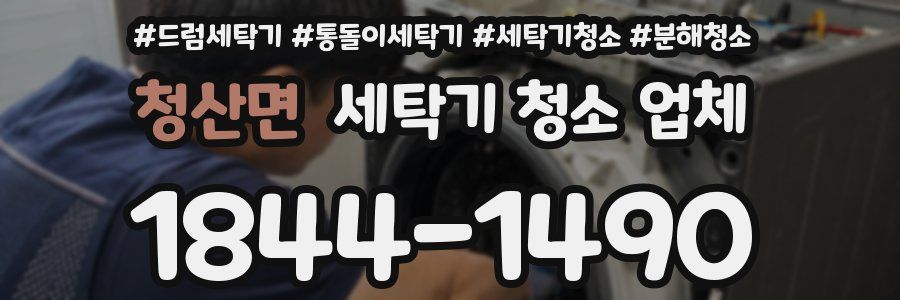청산면 세탁기 청소 업체
