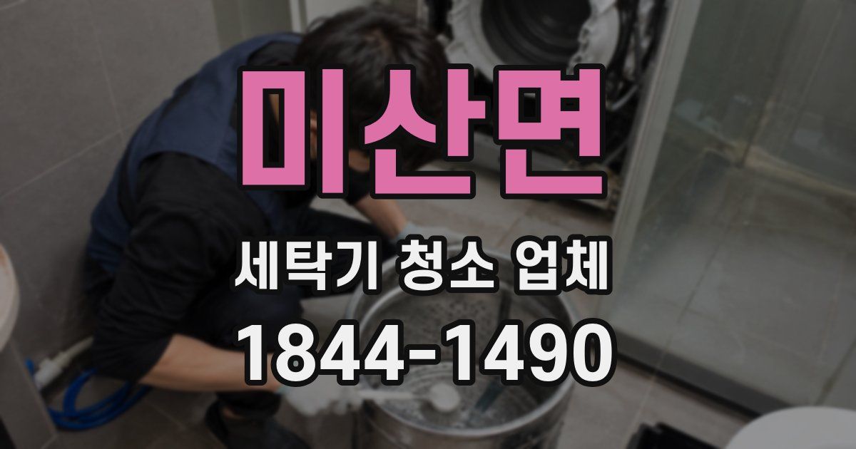 미산면 세탁기 청소 업체