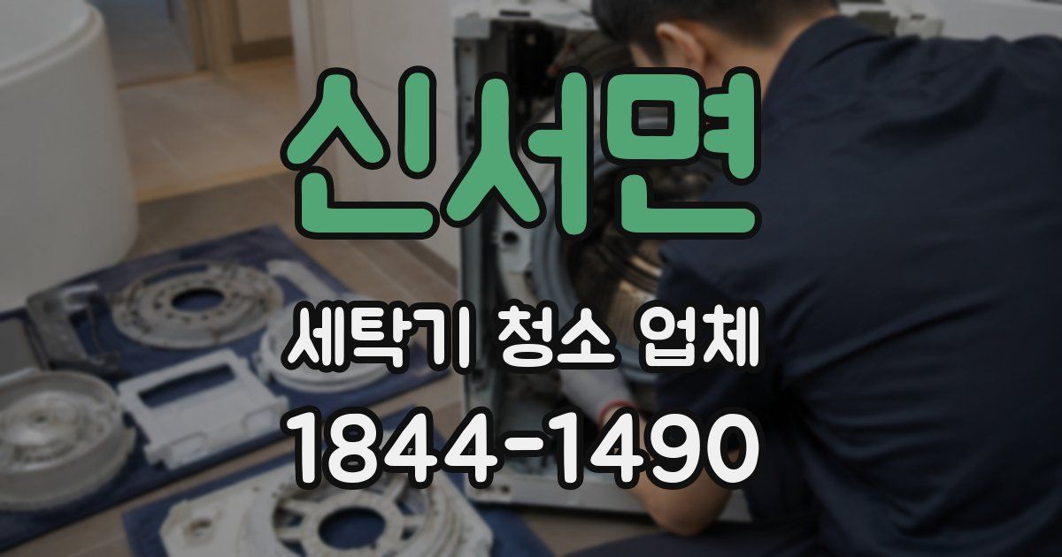 신서면 세탁기 청소 업체