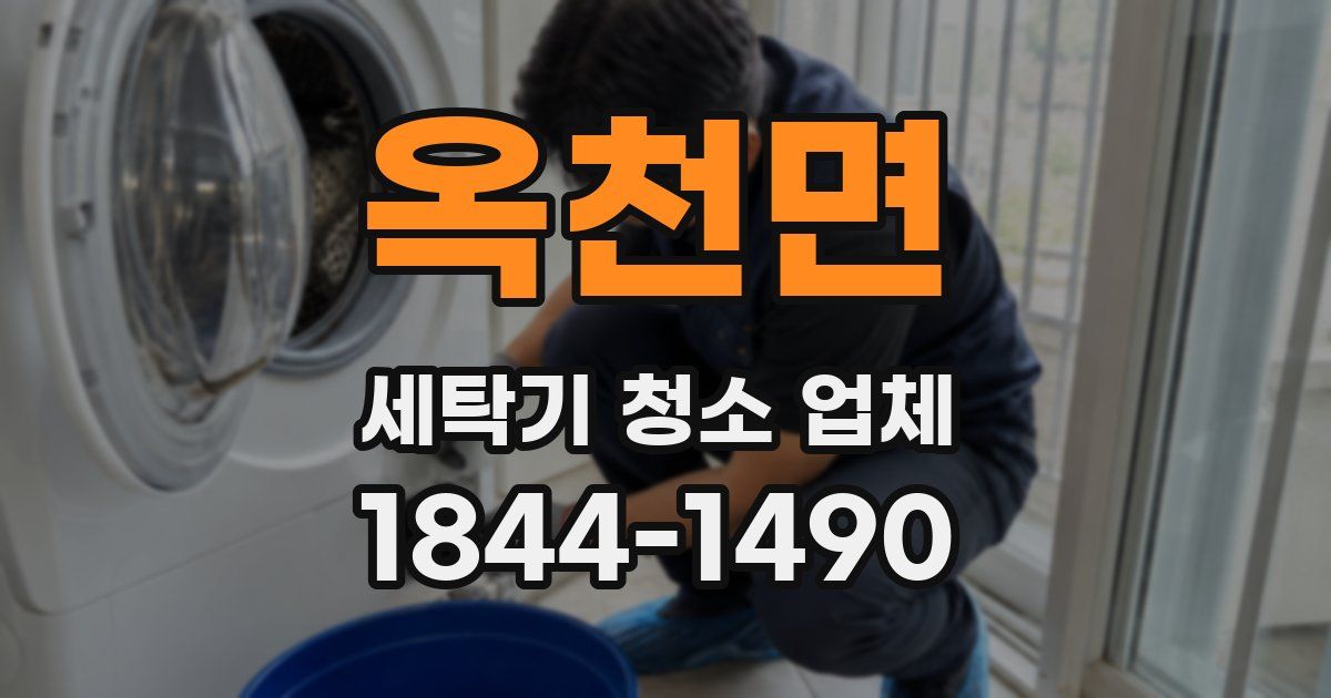 옥천면 세탁기 청소 업체