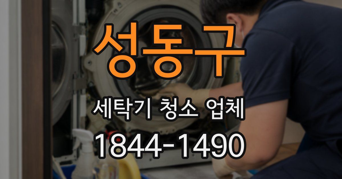 성동구 세탁기 청소 업체