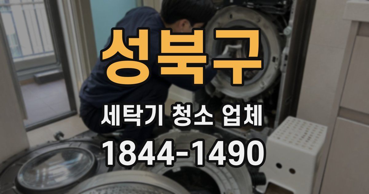 성북구 세탁기 청소 업체