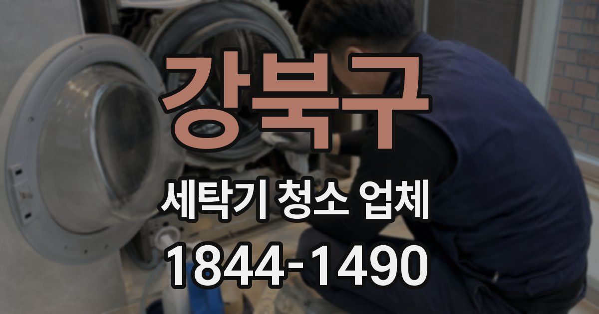 강북구 세탁기 청소 업체