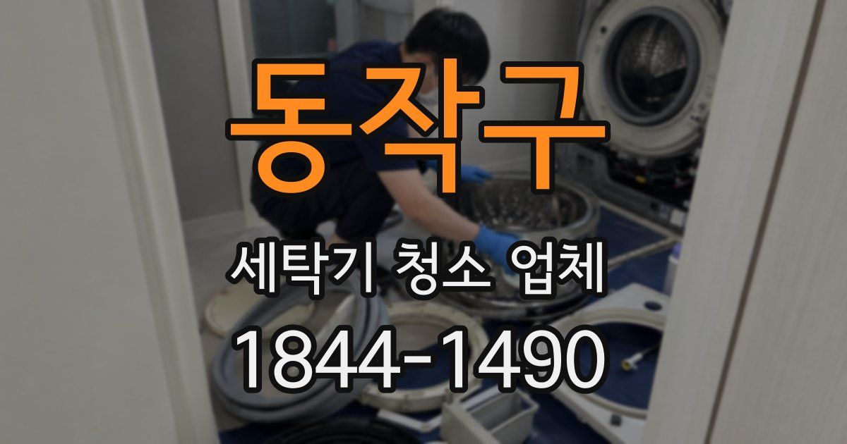 동작구 세탁기 청소 업체