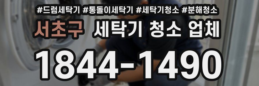 서초구 세탁기 청소 업체