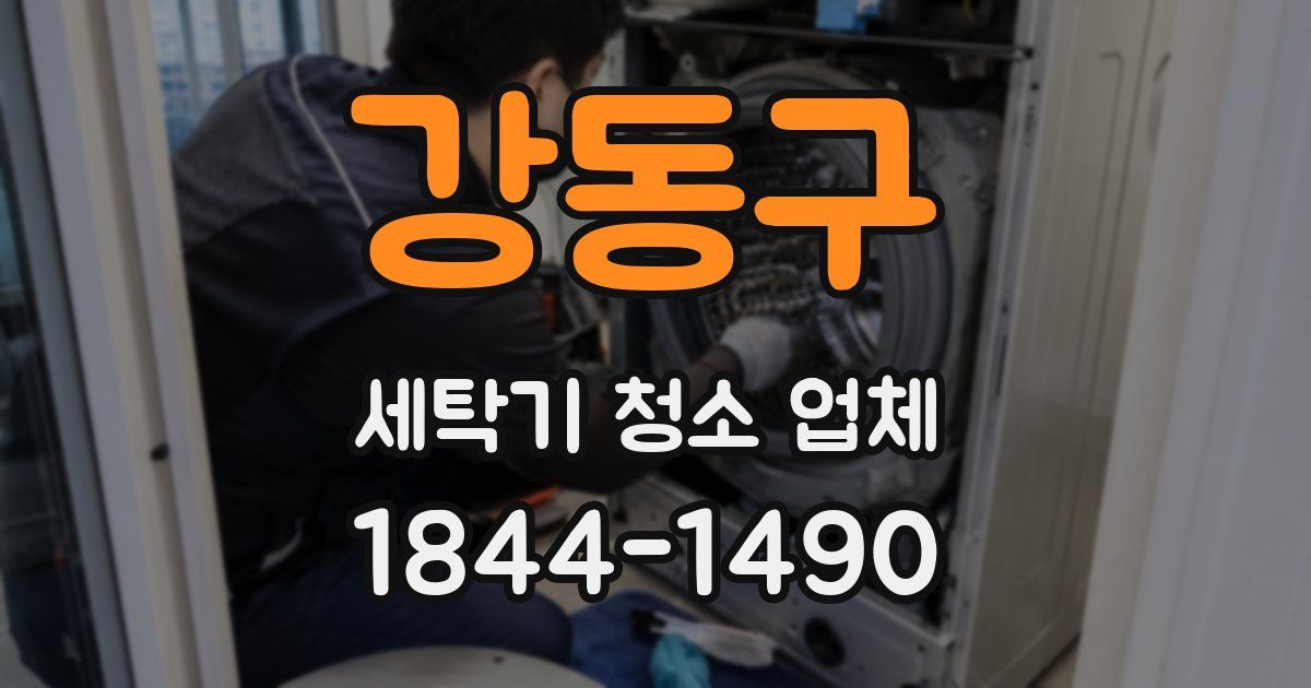 강동구 세탁기 청소 업체