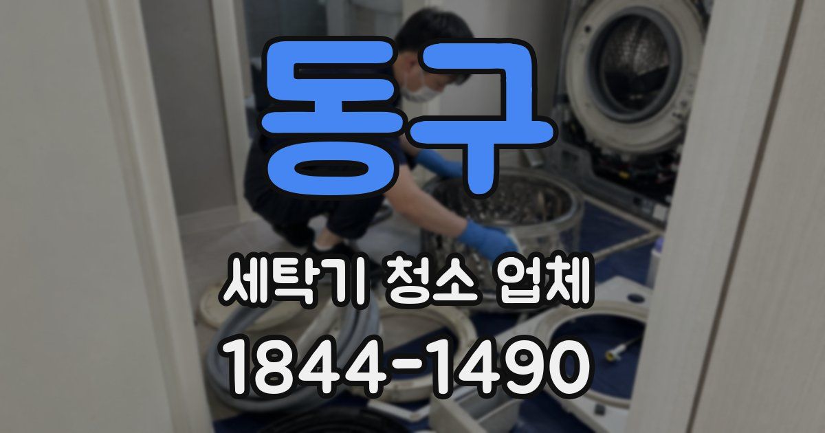 동구 세탁기 청소 업체