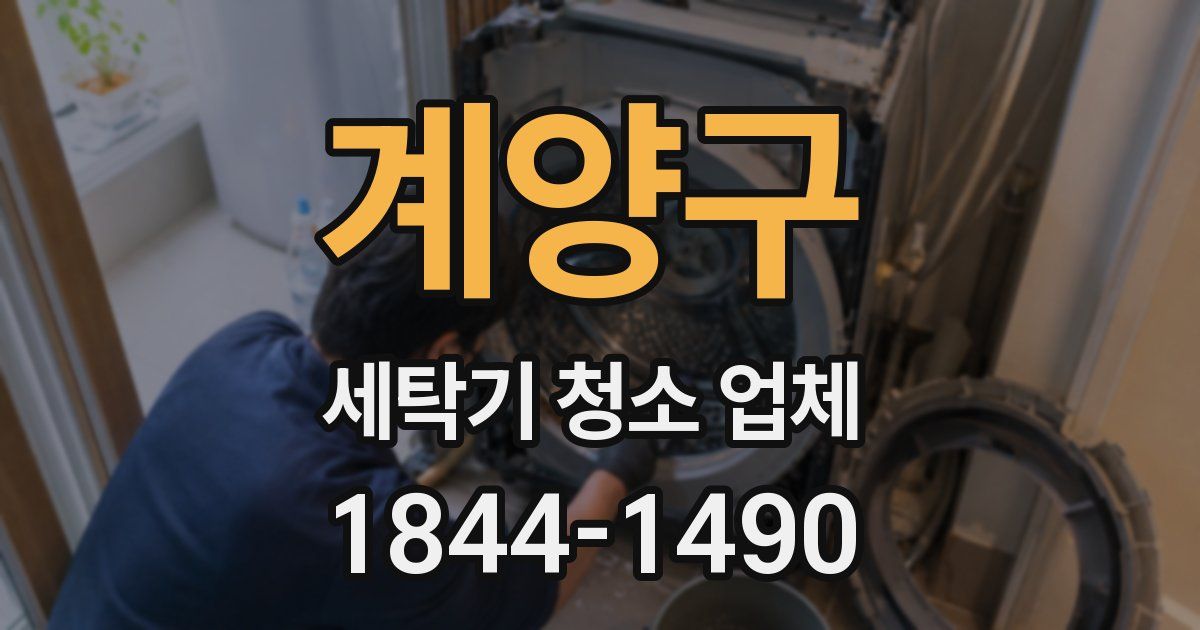 계양구 세탁기 청소 업체