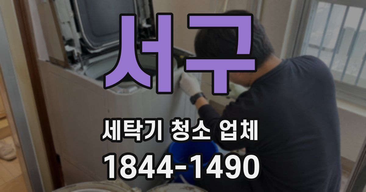 서구 세탁기 청소 업체