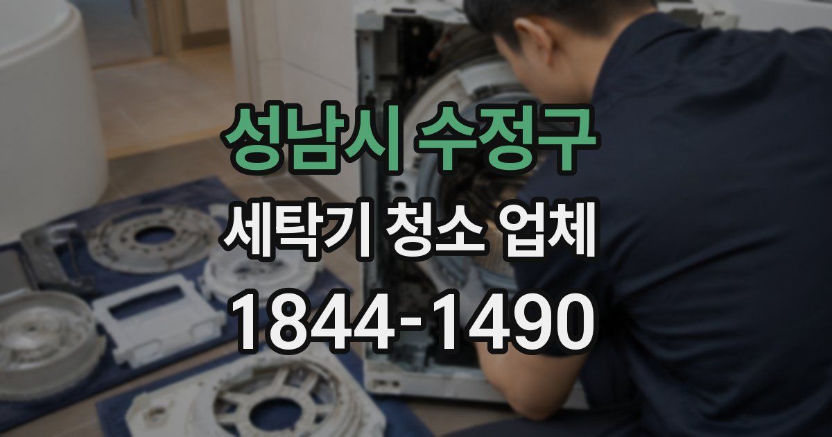성남시 수정구 세탁기 청소 업체