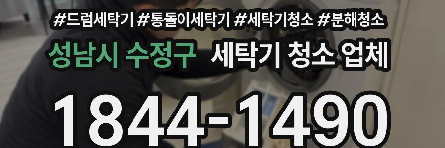 성남시 수정구 세탁기 청소 업체
