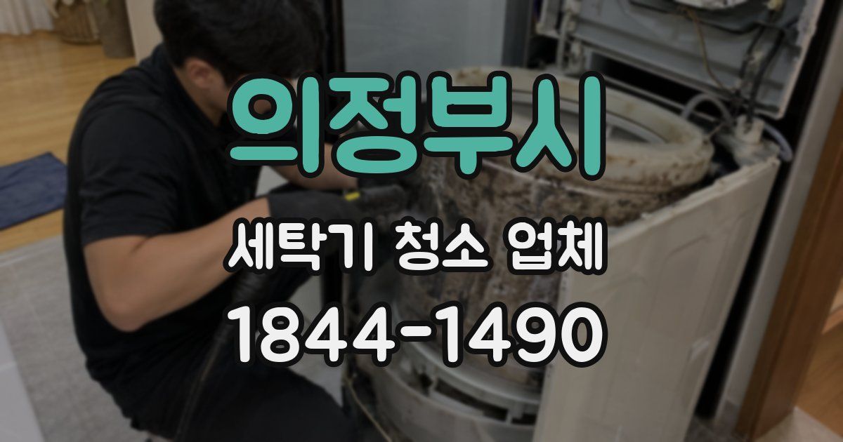 의정부시 세탁기 청소 업체
