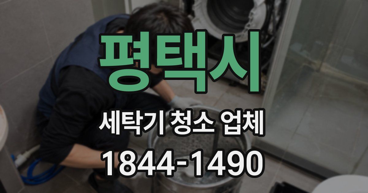 평택시 세탁기 청소 업체