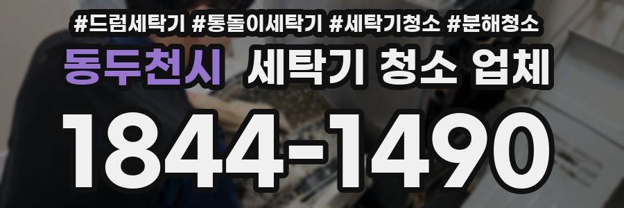 동두천시 세탁기 청소 업체