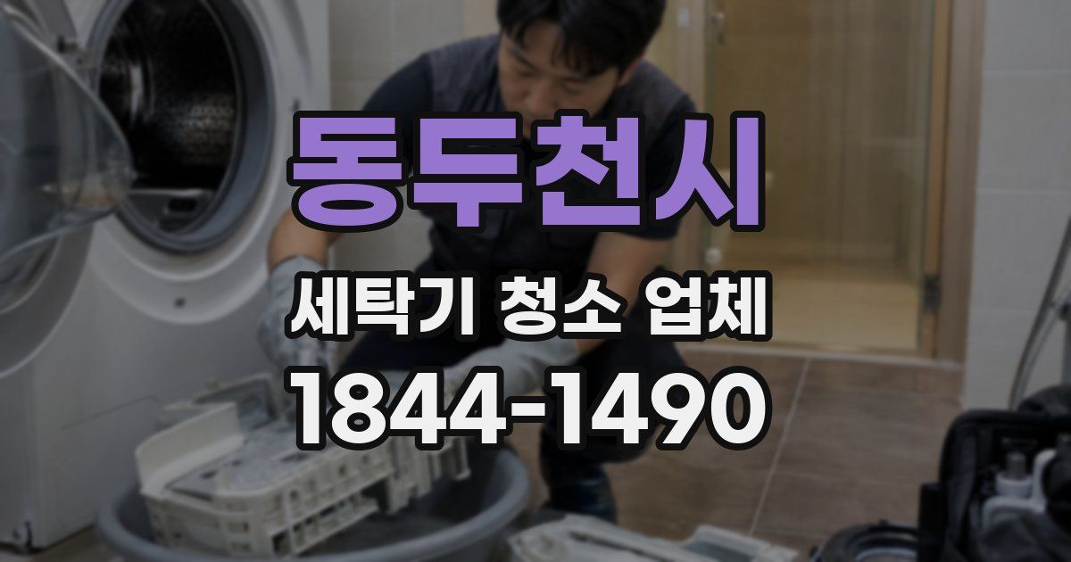 동두천시 세탁기 청소 업체