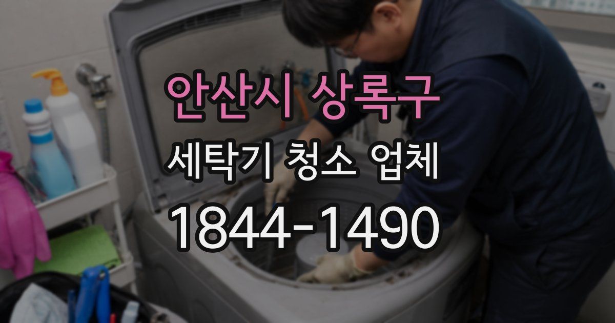 안산시 상록구 세탁기 청소 업체