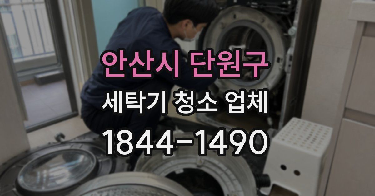 안산시 단원구 세탁기 청소 업체
