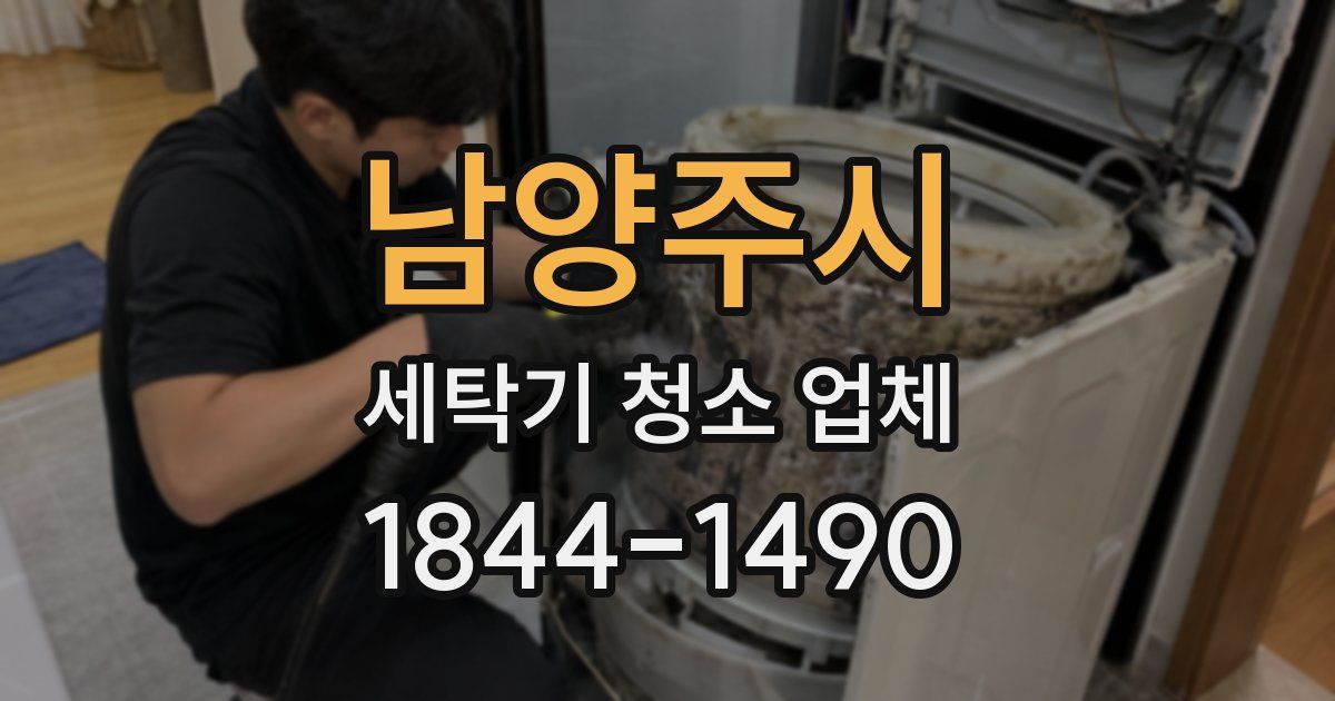 남양주시 세탁기 청소 업체