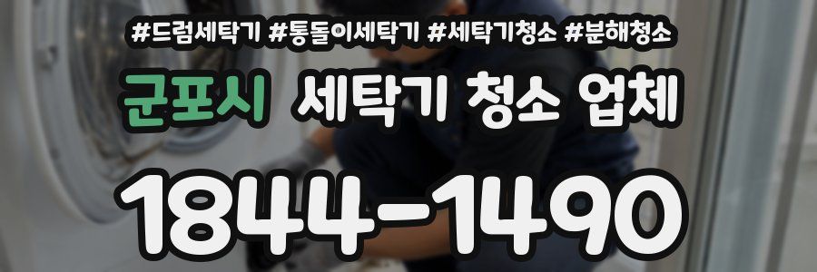 군포시 세탁기 청소 업체
