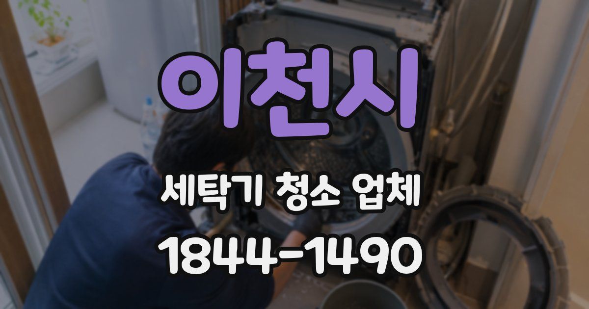 이천시 세탁기 청소 업체