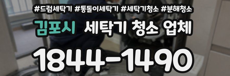 김포시 세탁기 청소 업체