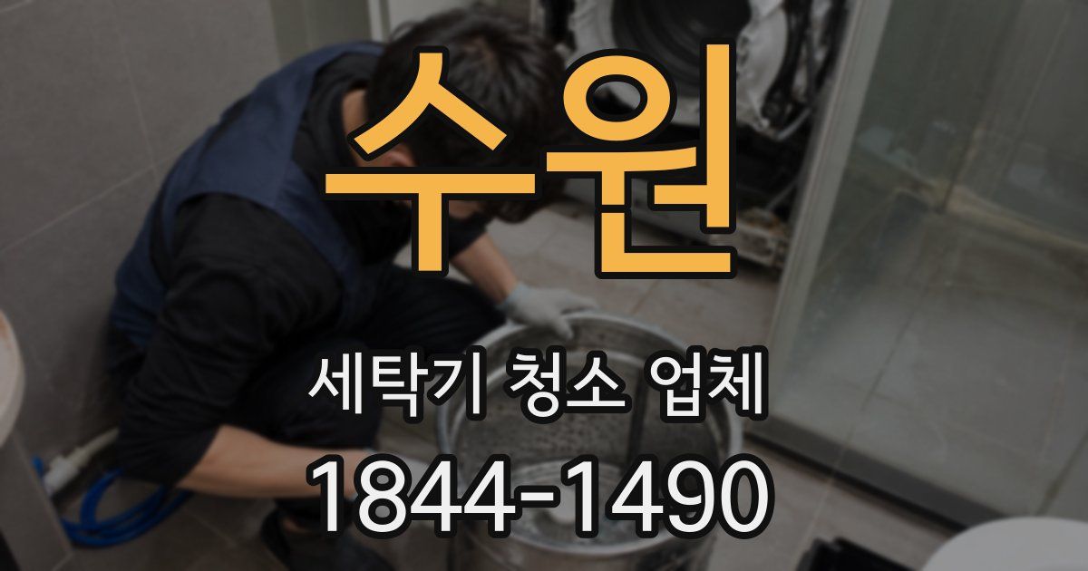 수원 세탁기 청소 업체