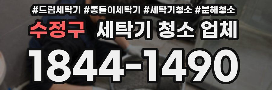 수정구 세탁기 청소 업체