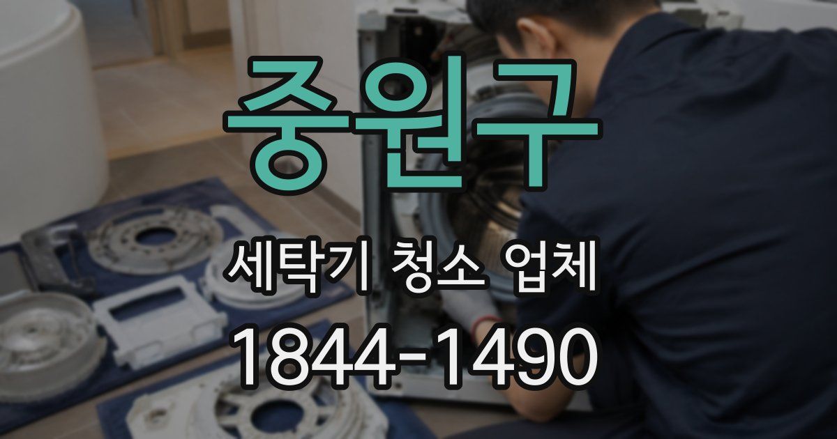 중원구 세탁기 청소 업체