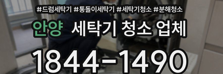 안양 세탁기 청소 업체
