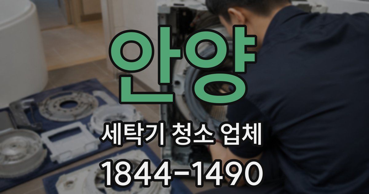 안양 세탁기 청소 업체