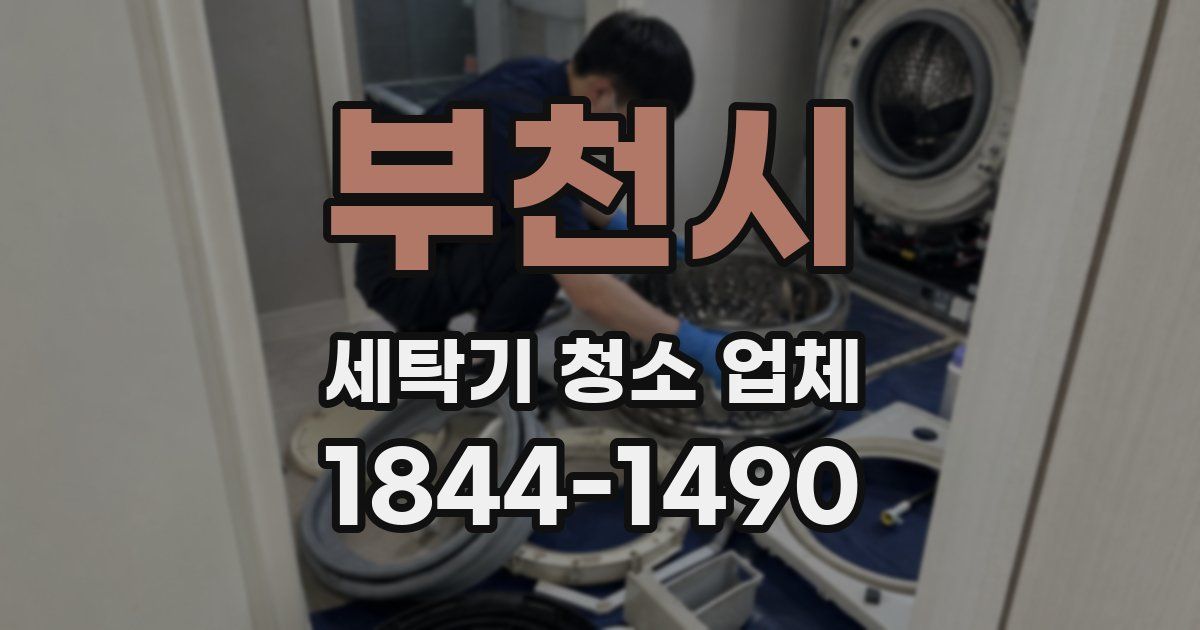 부천시 세탁기 청소 업체