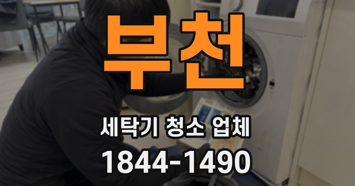 부천 세탁기 청소 업체
