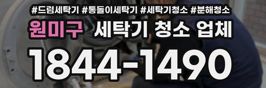 원미구 세탁기 청소 업체